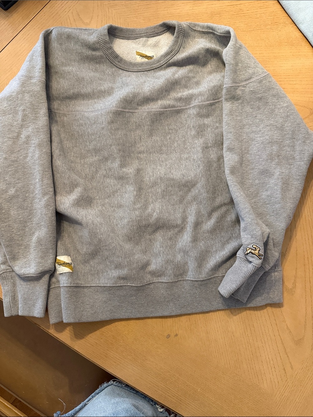 Tracksmith Gray Crewneck Sweatshirt